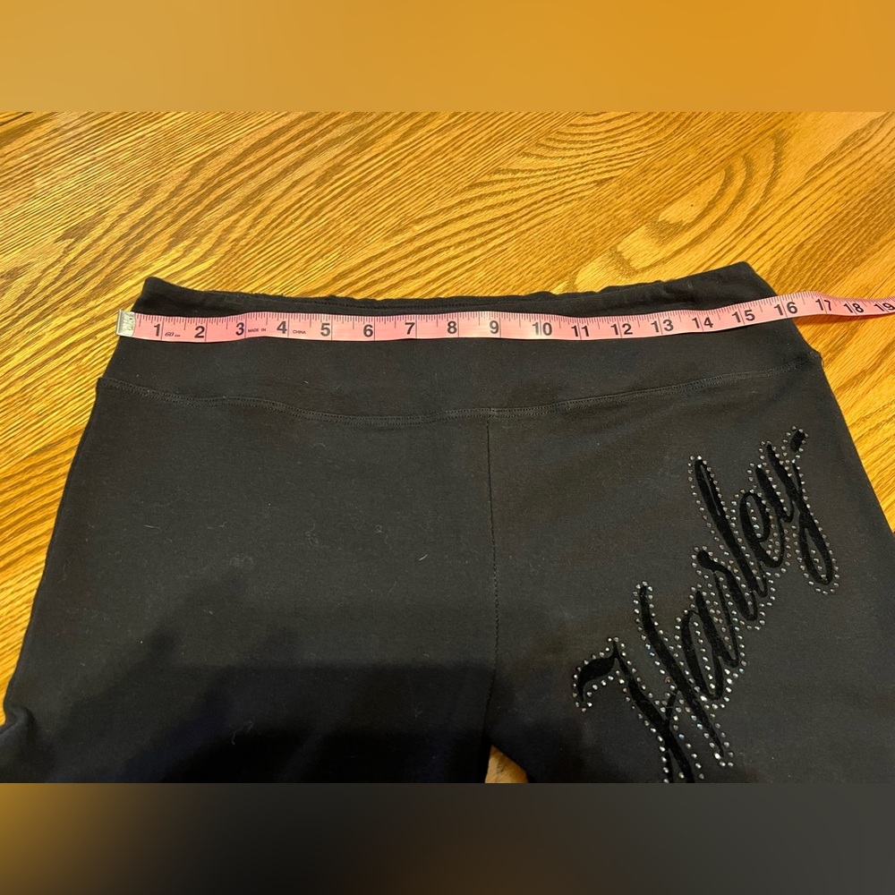 Harley-Davidson® Embellished Logo ‘Spelled Out’ on Black Leggings- XL- 💎 - Picture 5 of 10